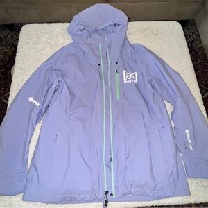 Burton Upshift Gore-Tex Lavender Snowboard Jacket with Green Accents size XXL